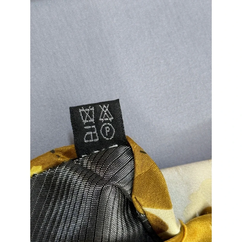 Alberto Zerra Men's 100% Silk Tie Hand Made Yellow Abstract Splatter‎ Old Money